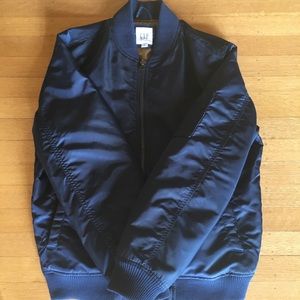 Navy Blue Bomber Jacket